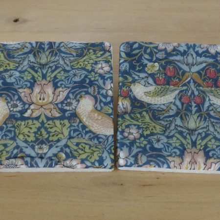 Marble Coasters - William Morris Designs