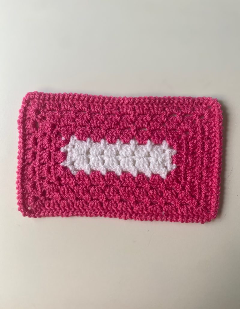 Crochet mats in different colours, sizes and designs