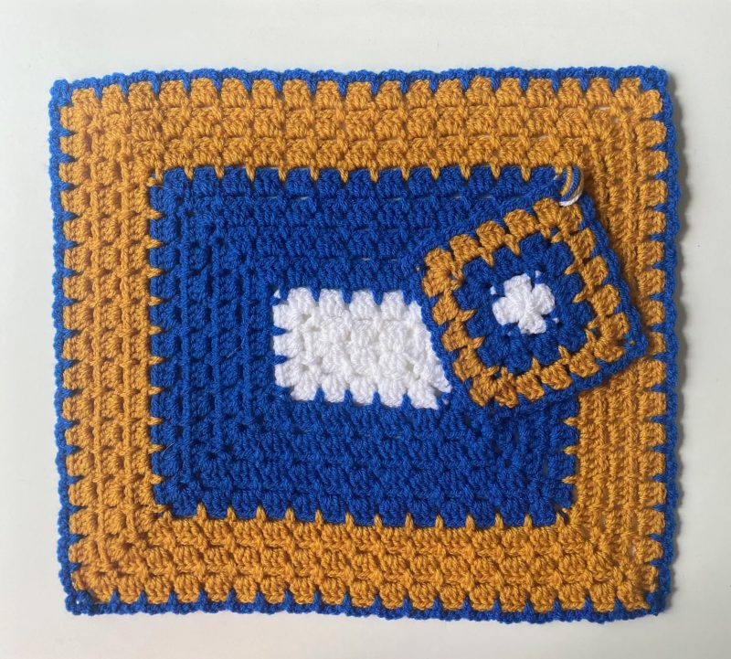 Crochet mats in different colours, sizes and designs