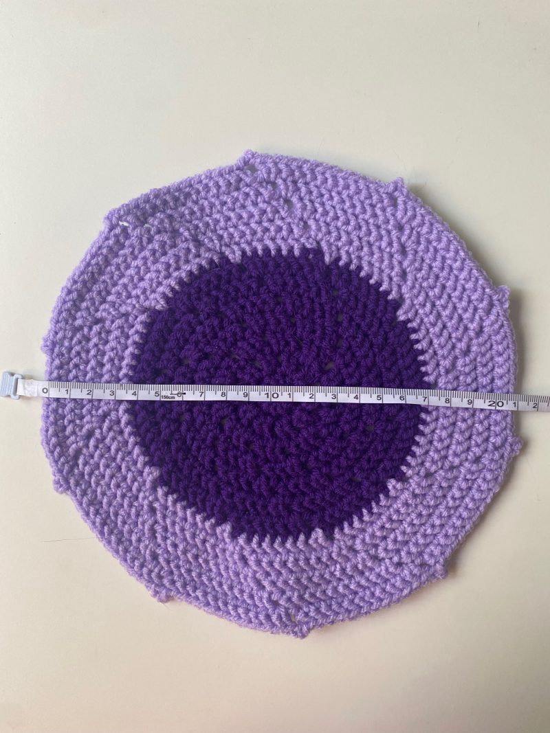 Crochet mats in different colours, sizes and designs