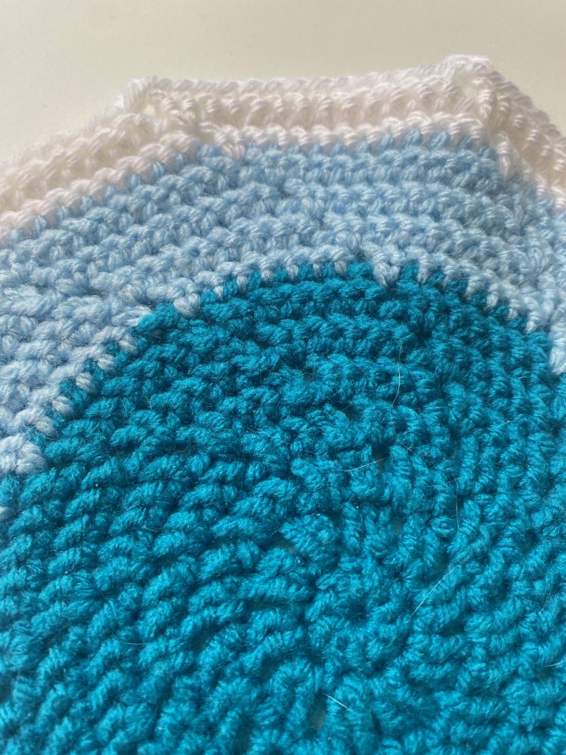 Crochet mats in different colours, sizes and designs