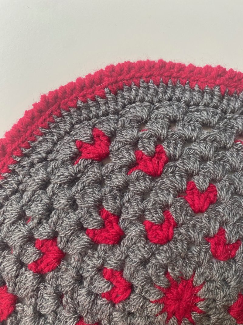 Crochet mats in different colours, sizes and designs