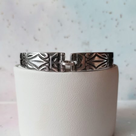 Handmade stainless steel spoon handle bracelet |Upcycled vintage jewellery
