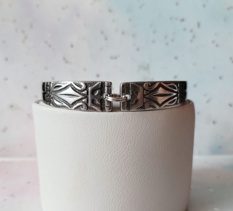 Handmade stainless steel spoon handle bracelet |Upcycled vintage jewellery