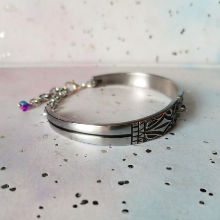 Handmade stainless steel spoon handle bracelet |Upcycled vintage jewellery