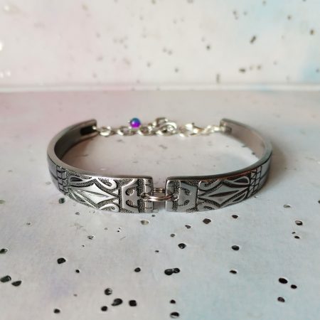 Handmade stainless steel spoon handle bracelet |Upcycled vintage jewellery