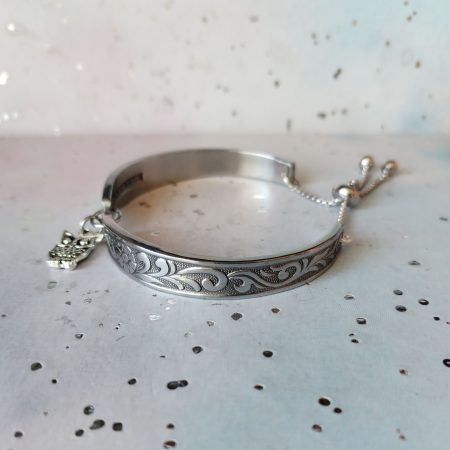 Handmade stainless spoon bracelet | upcycled vintage jewellery