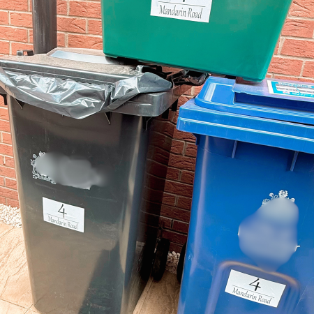 House Bin Stickers Glossy finish