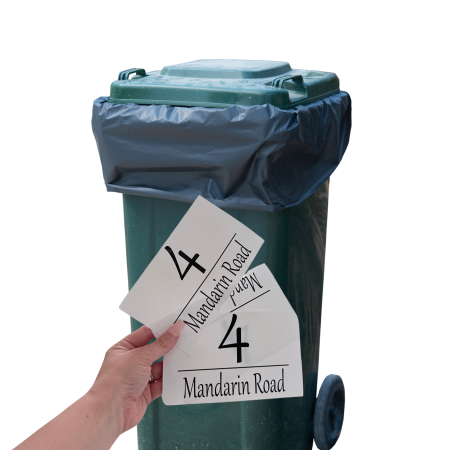 House Bin Stickers Glossy finish