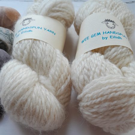 Handspun Yarn - Shetland Natural White