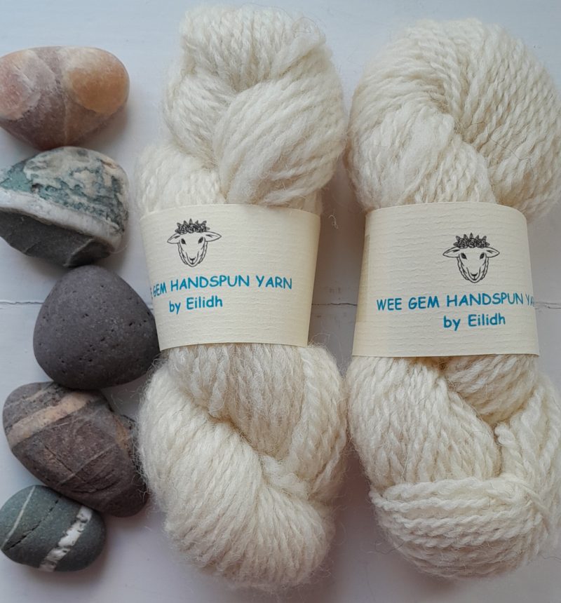 Handspun Yarn - Shetland Natural White