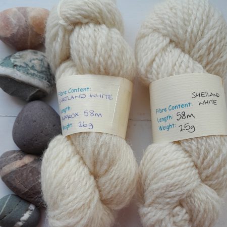 Handspun Yarn - Shetland Natural White