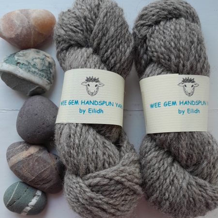 Hand Spun Yarn - Shetland Grey