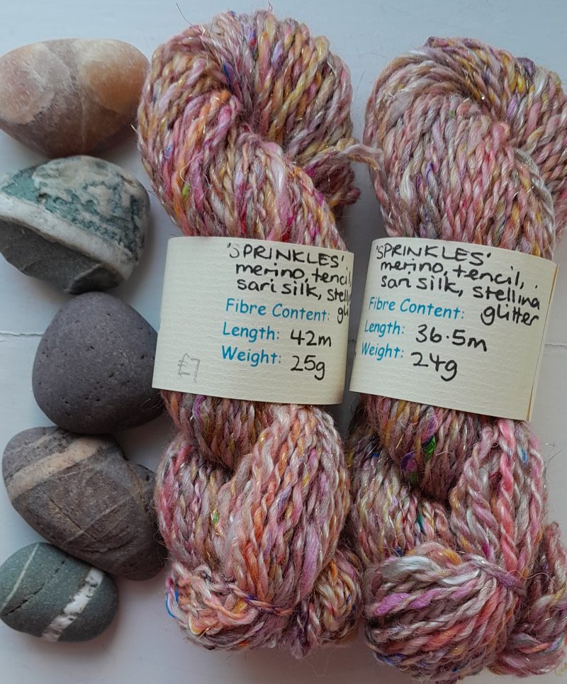 Handspun Yarn - Pink Sprinkles