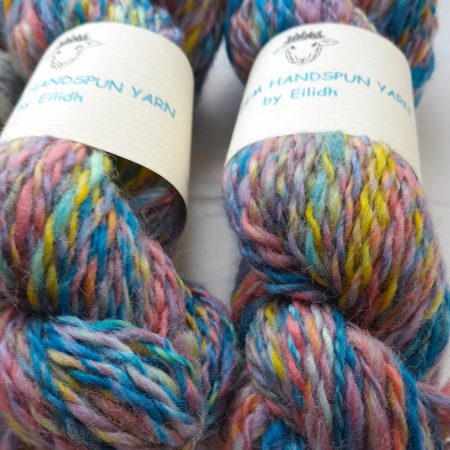Hand Spun Yarn of merino and corriedale fibres.