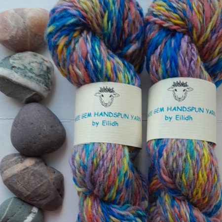 Hand Spun Yarn of merino and corriedale fibres.