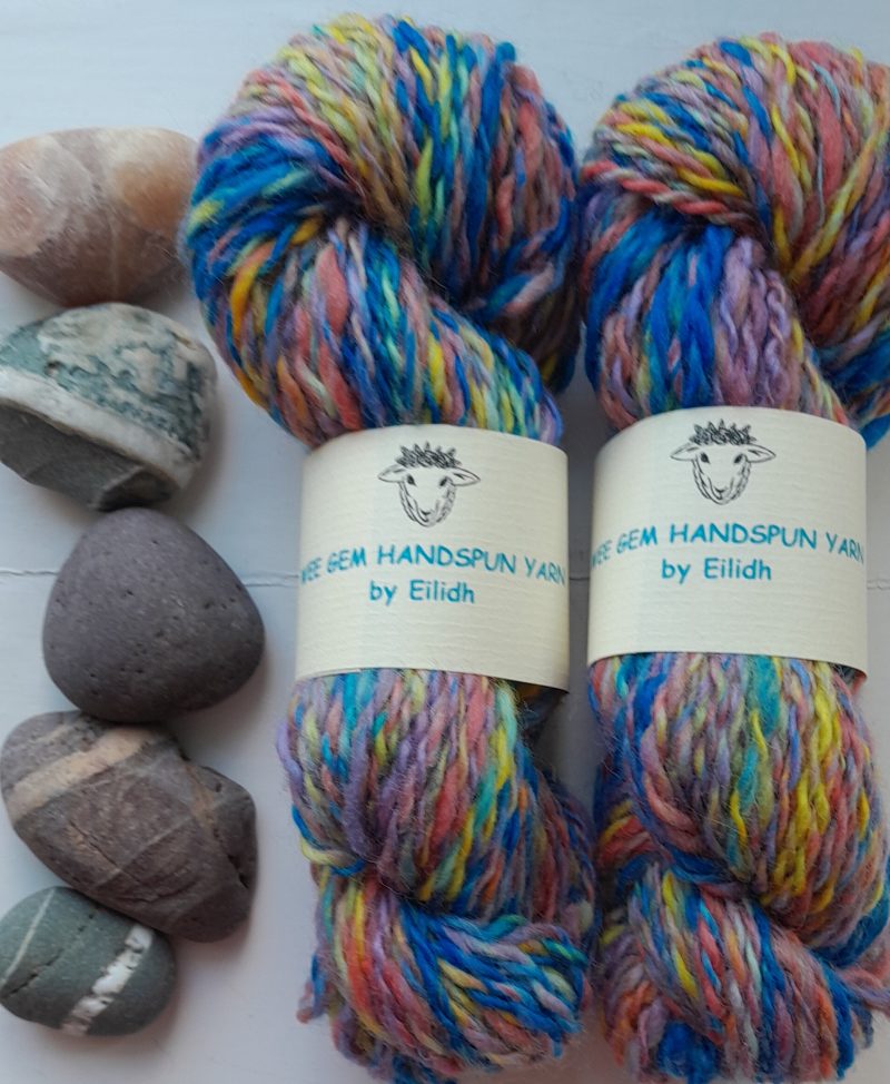 Hand Spun Yarn of merino and corriedale fibres.