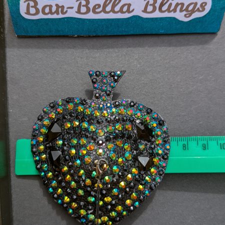 Handmade burlesque nipple tassels and pasties black AB spades
