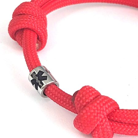 Cord Bracelet with Engraved Coordinates Name Date Symbols
