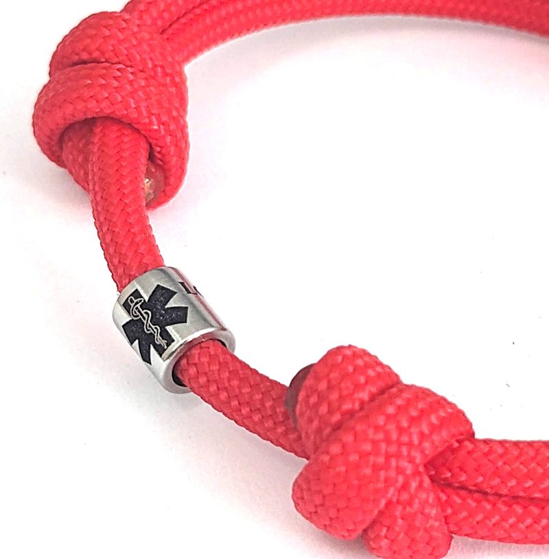 Cord Bracelet with Engraved Coordinates Name Date Symbols