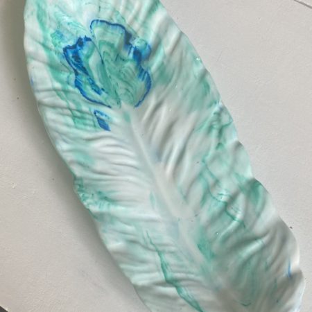 Dish - leaf shape