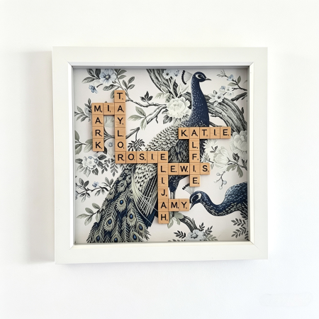 Handmade Custom Scrabble Name Frames