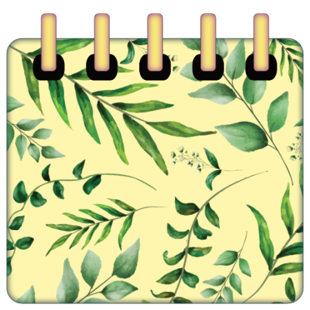 Leafy Desktop Folder Icons - Mac, Windows, Digital Planner Stickers (Digital Download)