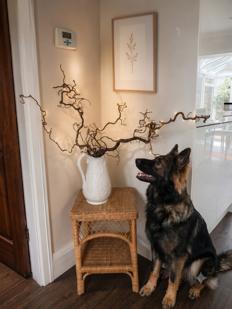 Natural Dried Twisted Hazel 3 Pieces 1 piece Aprx 40 cm and two Aprx 60cm