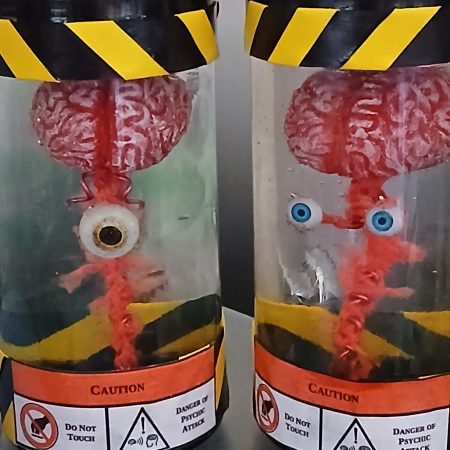 Creepy Curios: Specimen Zero | Brain in a jar | hand-made resin sculpture