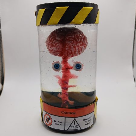 Creepy Curios: Specimen Zero | Brain in a jar | hand-made resin sculpture
