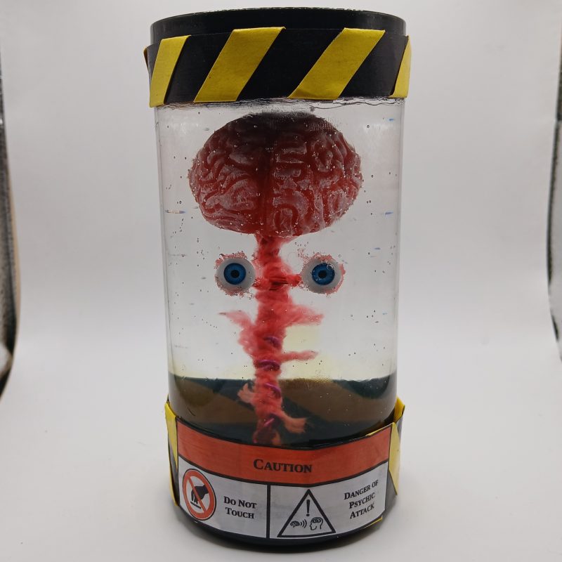 Creepy Curios: Specimen Zero | Brain in a jar | hand-made resin sculpture
