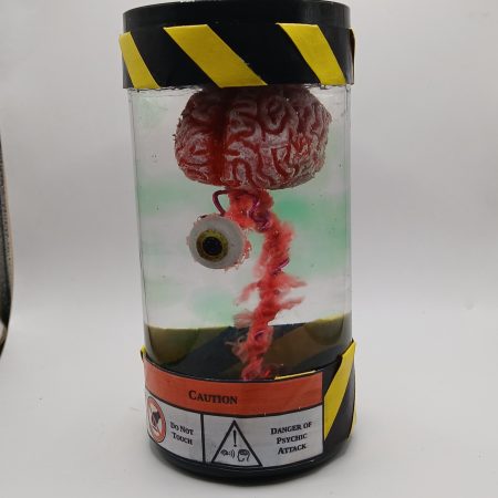 Creepy Curios: Specimen Zero | Brain in a jar | hand-made resin sculpture
