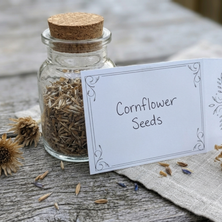Cornflower and poppy seeds 1gram of each