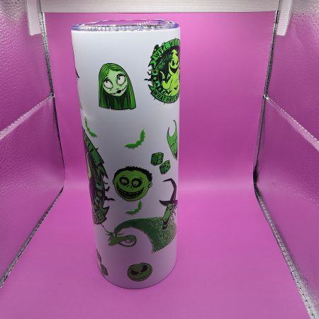 Green glow in the dark tumbler