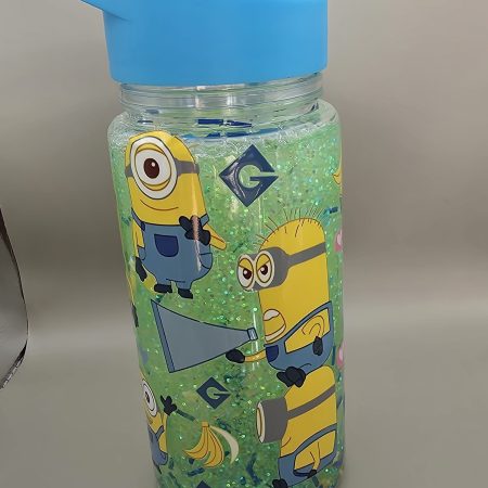 Minions kids snow globe cup blue