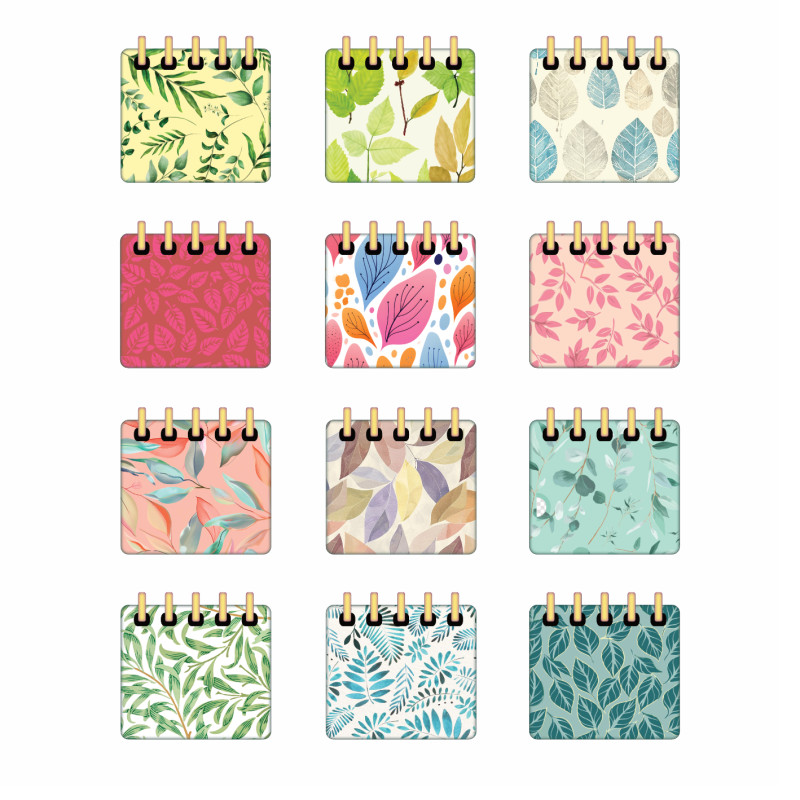 Leafy Desktop Folder Icons - Mac, Windows, Digital Planner Stickers (Digital Download)