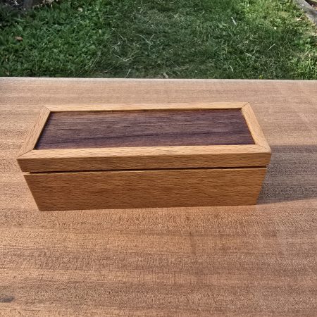 Beech and walnut keepsake box