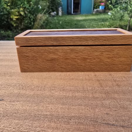 Beech and walnut keepsake box