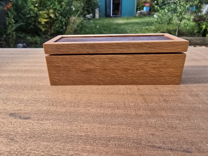 Beech and walnut keepsake box
