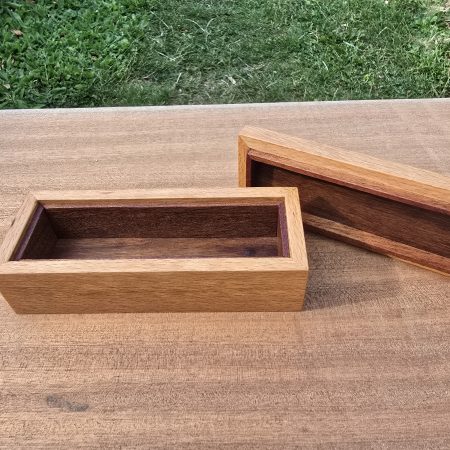 Beech and walnut keepsake box