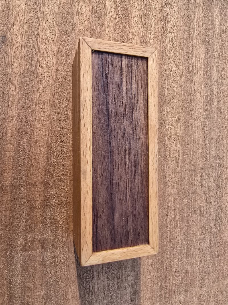 Beech and walnut keepsake box