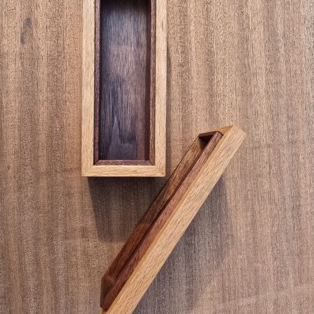 Beech and walnut keepsake box
