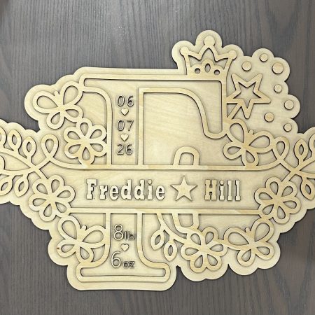 Personalised Wooden Baby Plaques