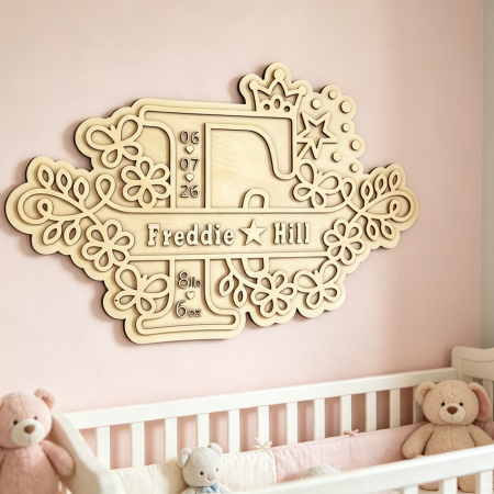 Personalised Wooden Baby Plaques