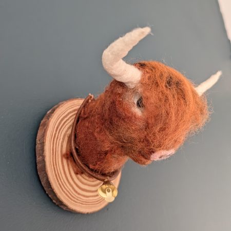 Needle felted highland Cow