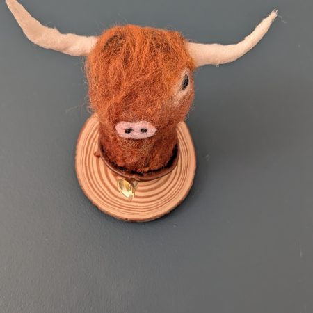 Needle felted highland Cow
