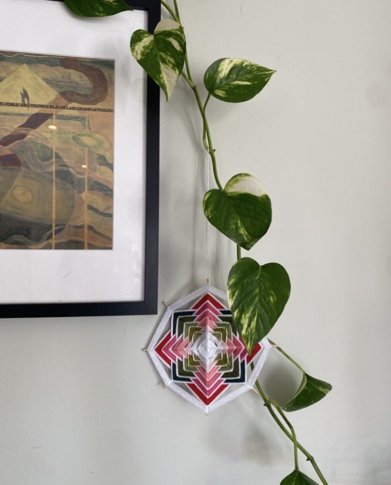 Ojos de Dios 'Summer vibes'/ Handcrafted mandala/ Birthday gift/ Spiritual present/ Wall art