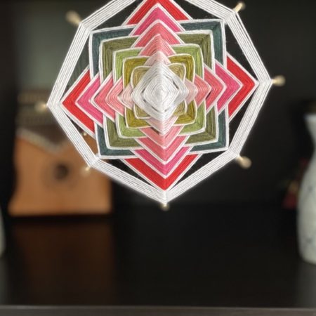 Ojos de Dios 'Summer vibes'/ Handcrafted mandala/ Birthday gift/ Spiritual present/ Wall art