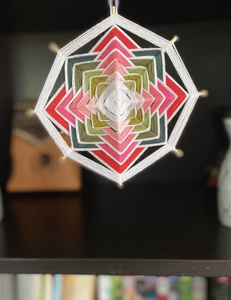 Ojos de Dios 'Summer vibes'/ Handcrafted mandala/ Birthday gift/ Spiritual present/ Wall art