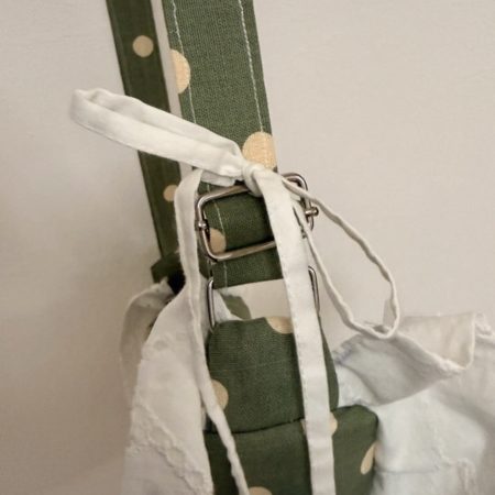 Sage Green Cottagecore Ruffle Shoulder Bag – Handmade Coquette Style